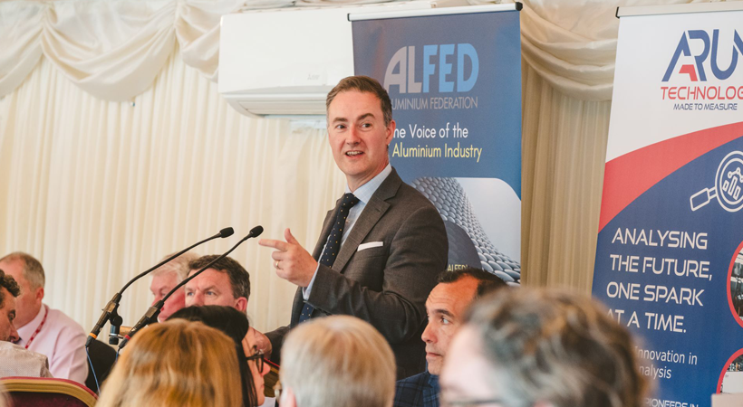 In his address, Chris McDonald MP highlighted aluminium's strategic importance to the UK's future industrial growth.